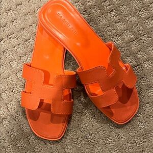Jia Mei Shi 10 Orange Women's Sandals